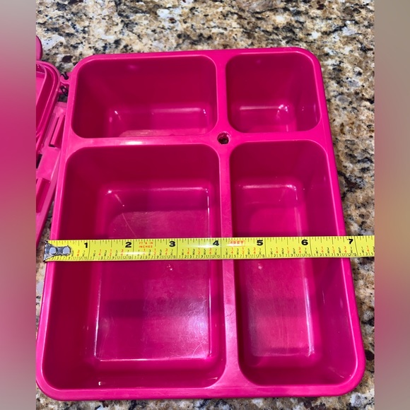 Pink Bento lunchbox. GoGreen. EUC. Leakproof - Picture 6 of 7